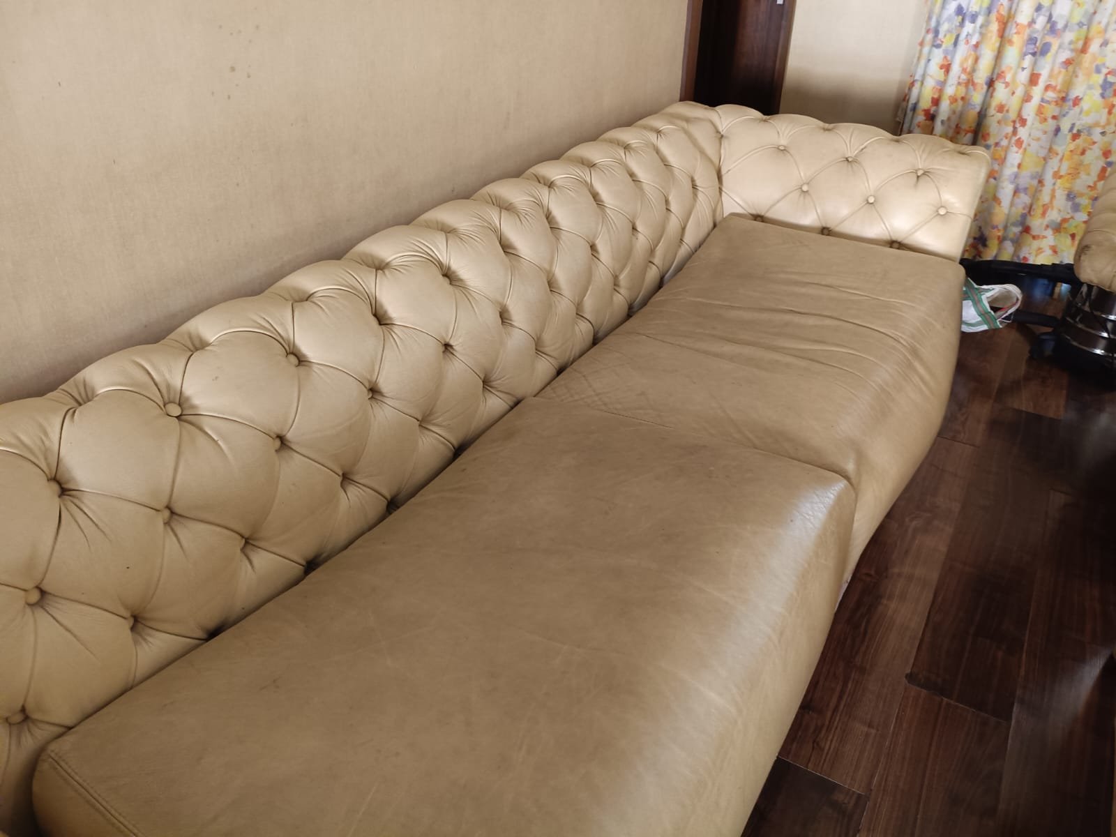 Sofa before cleaning